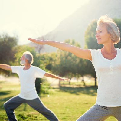 Yoga outside